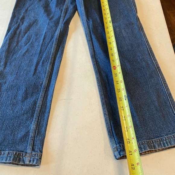 Duluth Trading Flex Ballroom Mens Size 36x32 Straight Cut Denim Blue Jeans - Picture 7 of 8